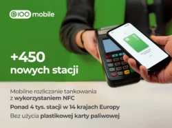 E100 mobilne tankowanie NFC